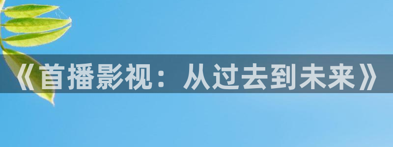 老湿机在线播放：《首播影视：从过去到未来》